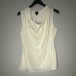 Gumps Silk Top cream Size M